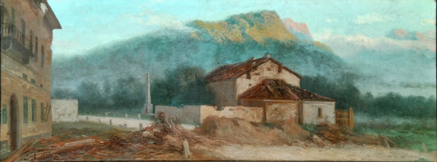 Biumo presso Varese dove rimase ucciso Ernesto Cairoli - Palazzo delle Belle Art, Roma